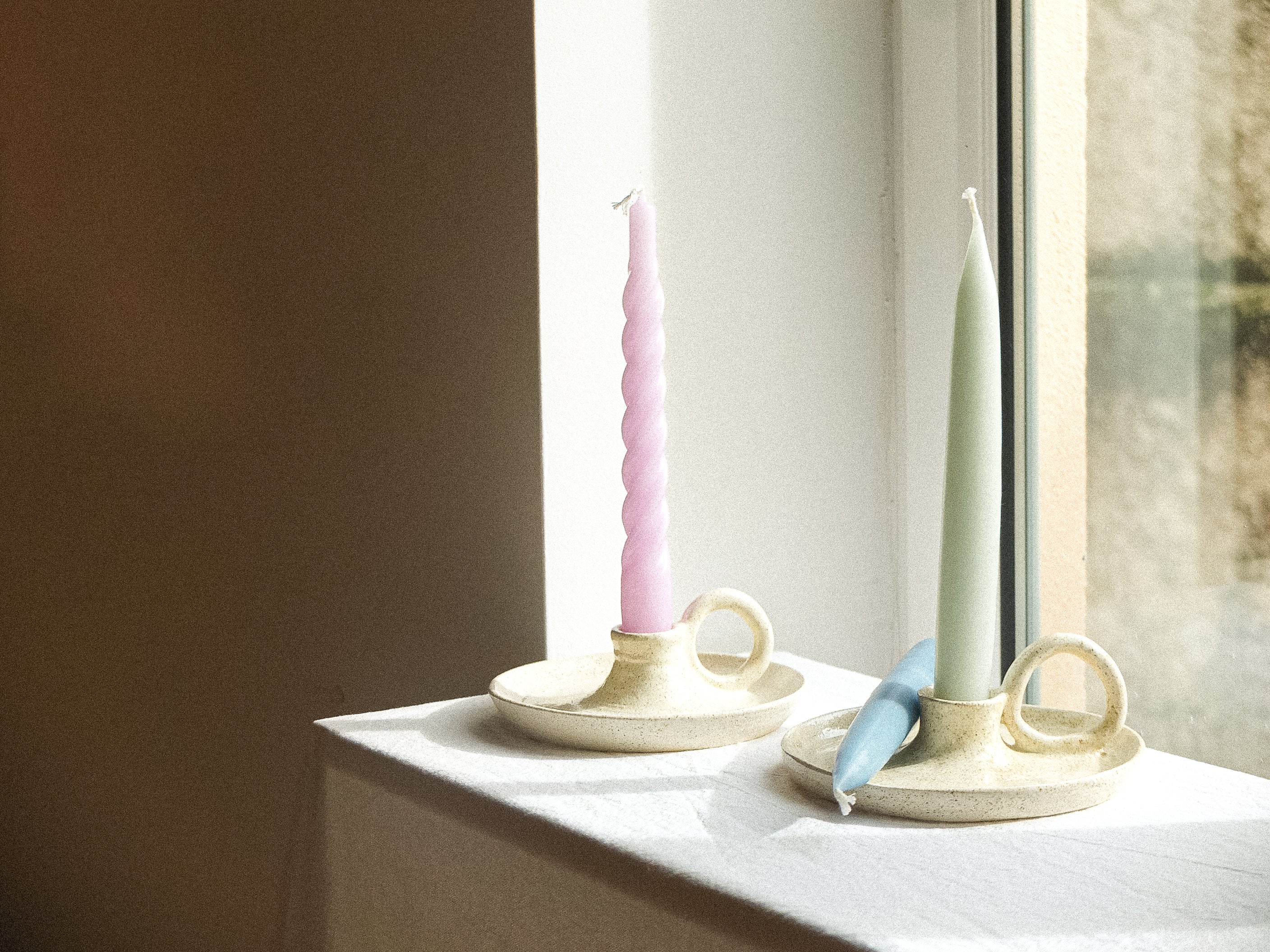 Collection Luz, la collection de bougies artisanales pop fabriquées à la main au Portugal.