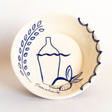 Saladier en céramique aux illustrations élégantes qui nous font voyager au Portugal. Vaisselle fabriquée artisanalement au Portugal.
